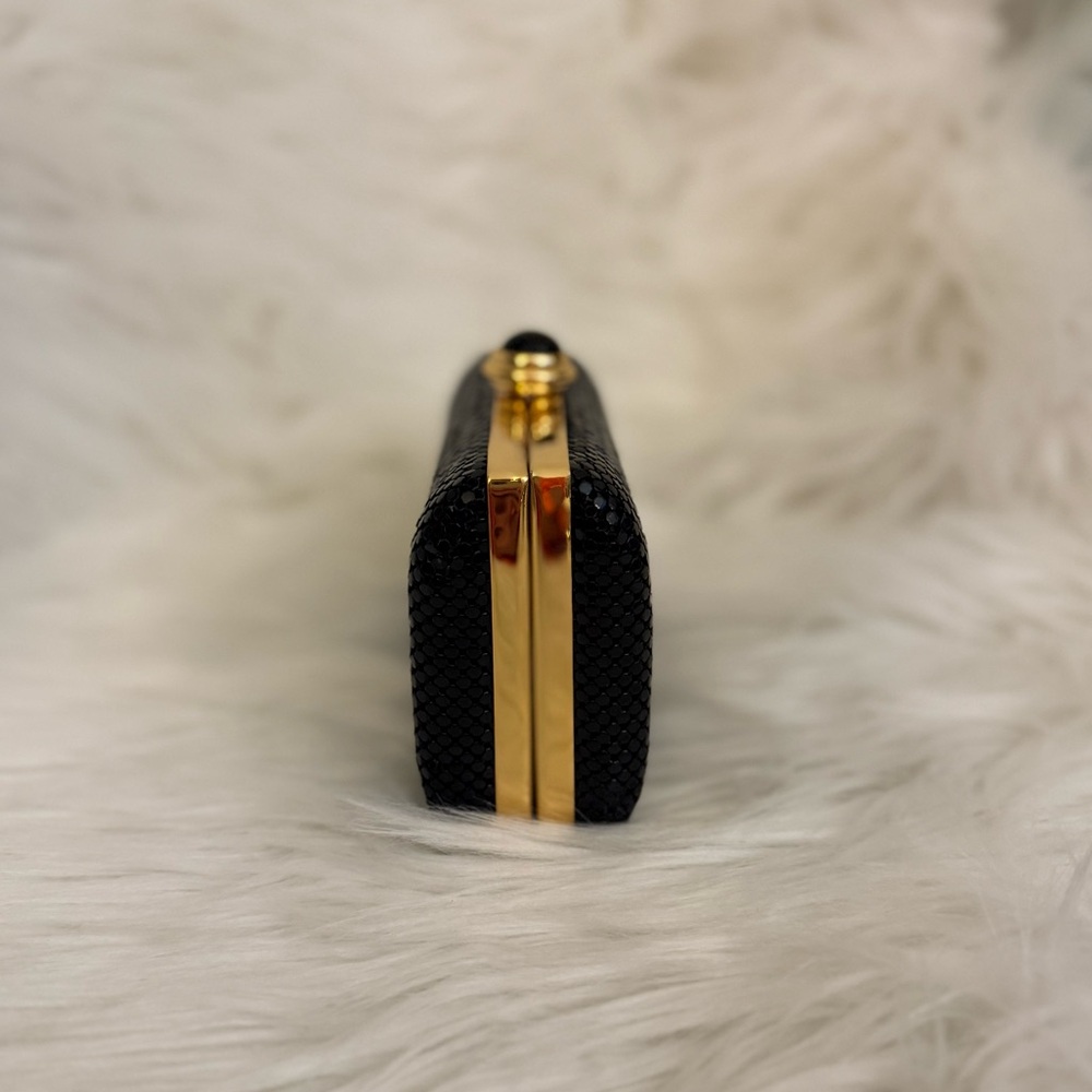 πΎ Mini Black Sparkling Clutchβ Purse - Picture 4 of 7